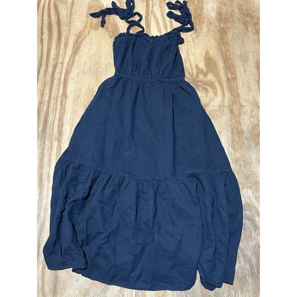OUTERKNOWN organic Cotton midi dress black XS Sleeveless @F1